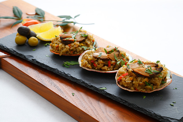 あわびパエリア